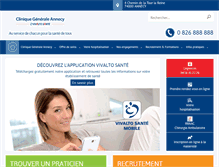 Tablet Screenshot of clinique-generale.net